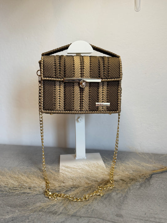 Terronne bag (brown and beige)